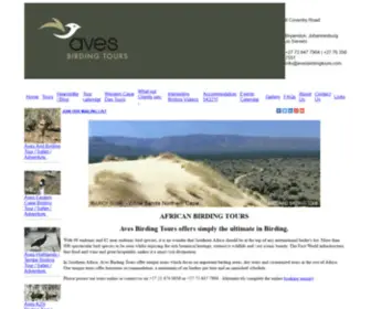 Avesbirdingtours.com(Safaris adventures birding specialized Birdwatching luxury Safe secure bird) Screenshot