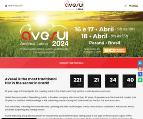 Avesui.com.br(AveSui 2022) Screenshot