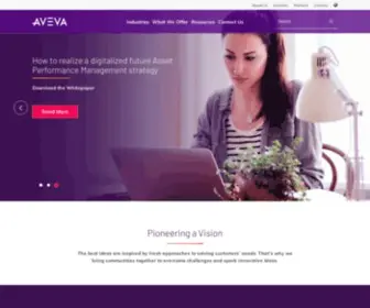 Aveva.com(Global Leader in Industrial Software) Screenshot