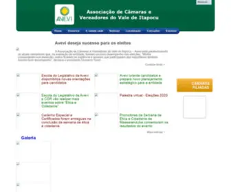 Avevi.org.br(Associação dos Vereadores do Vale de Itapocu) Screenshot