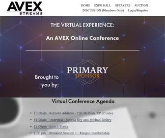 Avexstreams.com(Enter the Virtual Conference Demo) Screenshot