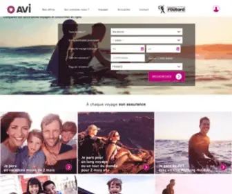 Avi-International.com(AVI Assurance Voyage) Screenshot