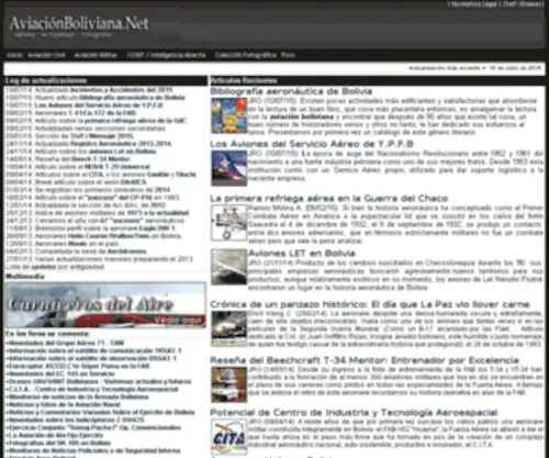 Aviacionboliviana.net(AviaciónBoliviana.Net) Screenshot