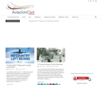 Aviacioncivil.com.ve(Aviación) Screenshot