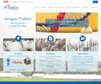 Aviagenturkeys.us(Aviagen Turkeys) Screenshot