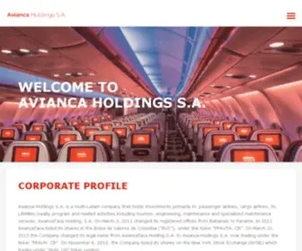 Aviancaholdings.com(Avianca Holdings S.A) Screenshot