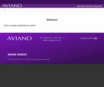 Aviano.de(The power house for jewelry & watches) Screenshot