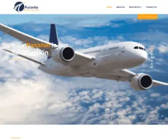 Aviante.co(Aircraft Component manufacturing and maintenance Services) Screenshot