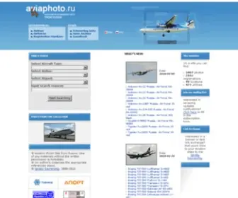 Aviaphoto.ru(Aviation photography site from Russia) Screenshot
