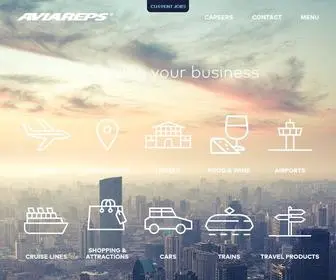 Aviareps.com(AVIAREPS Marketing and PR Agency as Representative for international products) Screenshot