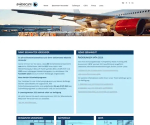 Aviasecure.ch(Safety & Security Solutions) Screenshot