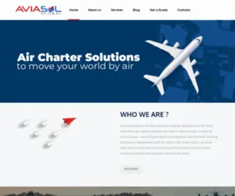 Aviasolglobal.com(Air Charter Solutions to move your world by Air) Screenshot