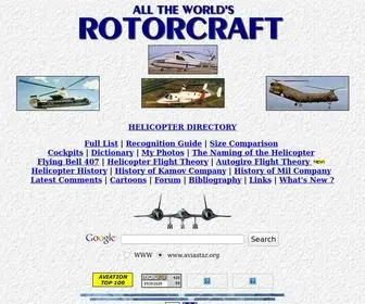 Aviastar.org(All the world's rotorcraft) Screenshot