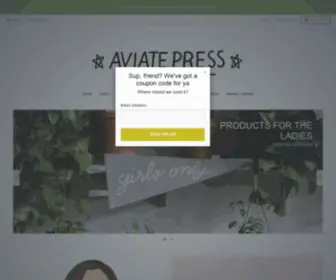 Aviatepress.com(Aviate Press) Screenshot