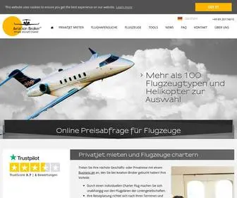 Aviation-Broker.com(Privatjet mieten) Screenshot