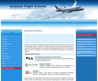 Aviation-Flight-Schools.net(Aviation Schools Flight Schools) Screenshot