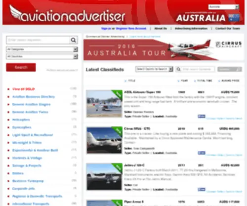 Aviationadvertiser.com.au(Aviationadvertiser) Screenshot