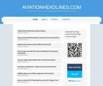 Aviationheadlines.com(Aviation News @) Screenshot