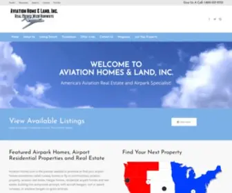 Aviationhomes.com(Aviation Real Estate Marketing) Screenshot