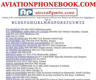 Aviationphonebook.com(Aviation telephone directory) Screenshot