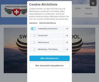 Aviationschool.ch(SWISS AVIATION SCHOOL GmbH) Screenshot