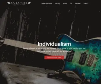 Aviator-Guitars.com(Aviator Guitars) Screenshot