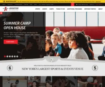 Aviatorsports.com(Largest Sports Complex and Events Venue in New York) Screenshot