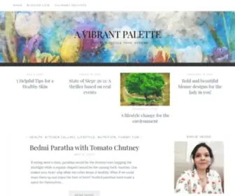 Avibrantpalette.com(A Vibrant Palette) Screenshot