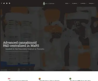 Avicanna.com(A Leader in Biopharmaceutical Advancements in Cannabis) Screenshot