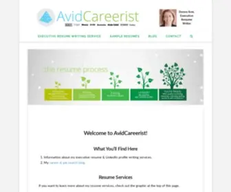 Avidcareerist.com(Executive Resumes) Screenshot
