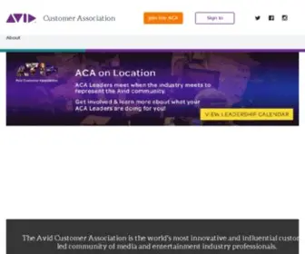 Avidcustomerassociation.com(Technology and tools that empower media creators) Screenshot