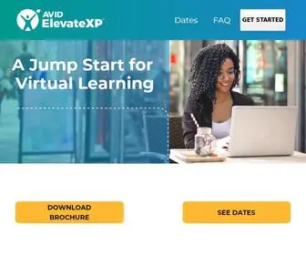 Avidelevatexp.org(Online Teaching Resources and Training) Screenshot