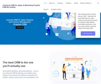 Avidian.com(Outlook CRM for Sales & Marketing) Screenshot