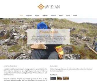 Avidiangold.com(Avidian Gold) Screenshot