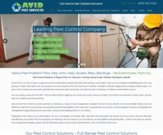 Avidpest.com(Avid Pest) Screenshot