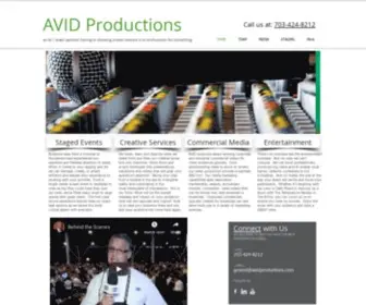 Avidproductions.com(AVID Productions) Screenshot