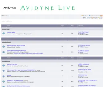 Avidynelive.com(Avidyne Online Community) Screenshot