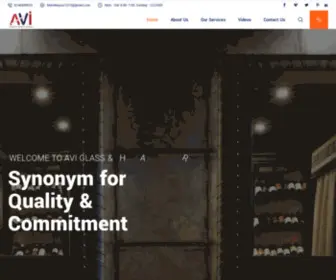 Aviglasshardwre.com(Glass & Mirror) Screenshot