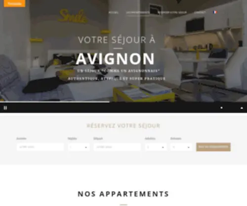 Avignon-Smile.com(Location courte durée) Screenshot