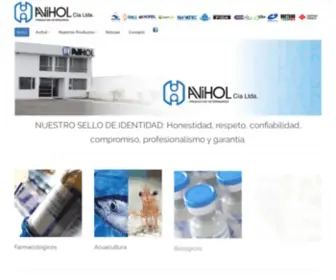 Avihol.com.ec(Productos Veterinarios) Screenshot