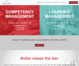 Avilar.com(The Competency Company ™) Screenshot