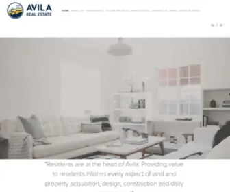 Avilare.com(Avila Real Estate) Screenshot