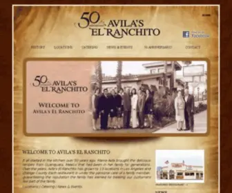 Avilaselranchito.com(Orange County Mexican Cuisine) Screenshot