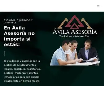 Avilasesoria.com(Avila Asesoría) Screenshot