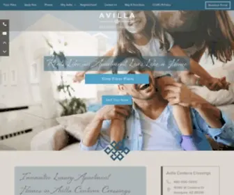 Avillacenterracrossings.com(Homes for Rent in Goodyear) Screenshot