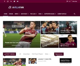 Avillafan.com(Aston Villa Fansite) Screenshot