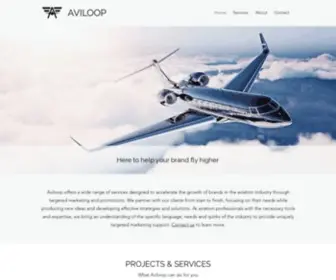 Aviloop.com(Targeted Aviation Marketing) Screenshot