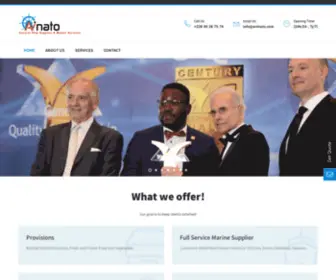Avinato.com(General Ship Supplier & Marine Services) Screenshot