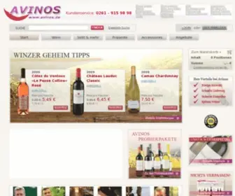 Avinos-Wein.de(Avinos Wein) Screenshot