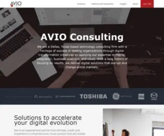 Avioconsulting.com(Digital Enablement Solutions for Enterprise) Screenshot